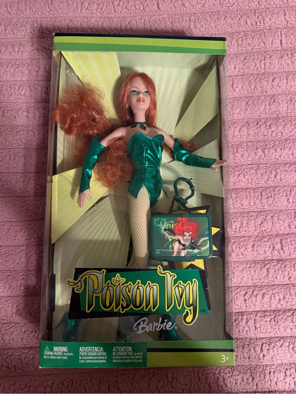 Barbie 2004 Mattel DC Comics Poison Ivy  Doll w/ Lunchbox Keychain NRFB Millie